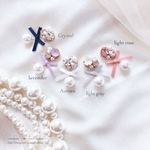Jewel box／ribbon pearl pierce＆earring.