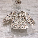 【送料無料】♡フリル襟スモック♡レッド