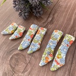 ☆NEW☆ オビツ11 リバティ【空色】ソックス 花柄 靴下 1組 単品