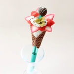 爽やかチョコミントのアイスパフェボールペン