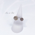 SWAROVSKI クリスタル×クリスタルシルバーシェードリング