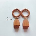 大ぶりウッド❊ピアス＆イヤリング