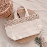 macrame tote bag ♢sand beige♢