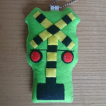 【受注製作】フェルトのマスコット🍀踏み切りのキーホルダー  New             