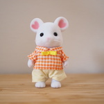 シルバニアファミリー　服　男の子　ギンガムチェック　シャツ　ズボン