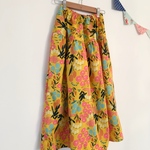 ＊colorful garden♪ロングティアードスカート(yellow)＊
