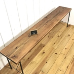 ☆ ayapple110様専用 アイアン 杉古材風 ロングダイニングベンチ ☆