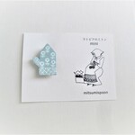  「ラトビアのミトン-mini-」ブローチ *ミント色*
