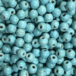 ターコイズビーズ   6mm    両穴    【50個】