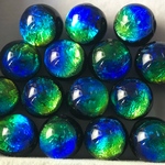 ケラマブルー 蓄光 ホタル石  12mm 10粒セット  ホタルガラス 蛍石 夜光 ほたる石