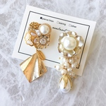 【ピアス】vintage button accessory