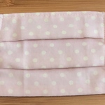 ❤︎プリーツマスク❤︎ダブルガーゼ　パープルピンク