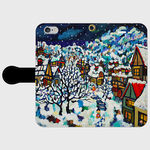 受注制作＊手帳型iphone6/6sケース／雪のまち　otanitaro.com　大谷太郎