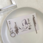 その日の気分で使い分けられる♡ シルバーピアスorイヤリング 4点セット
