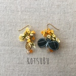 ミモザと、ちょうちょピアス*。ミナペルホネン