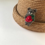 クマさんブローチ