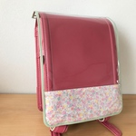 新柄入荷＊再販【受注製作】女の子向け♡切替柄と縁取りが選べる＊透明ランドセルカバー