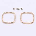 送料無料 20個 チャームパーツ 正方形フレーム 20×20mm ゴールド【20ヶ】 M1075