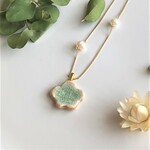 春色新作【信楽焼】Flower　Pearl...  陶器　ネックレス