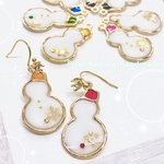 SnowMan･:*+ゆきだるまイヤリング