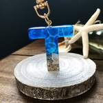 イニシャルキーホルダー「T 」海モチーフ