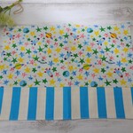 ２５×３５　ランチョンマット　宇宙柄　ストライプ