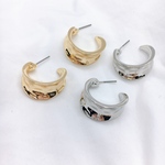 ポスト付き メタルピアス※シルバー売り切れ