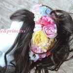 お花たっぷりカチューシャ＊髪飾り＊