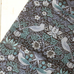 ◆moda fabrics◆ウィリアムモリス・いちご泥棒◆110×100◆ブルーブラック◆延長可能