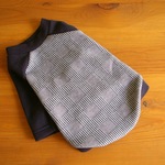 《1点限りS》グレンチェック長袖Tシャツ