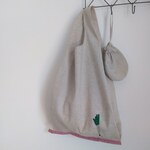 ネギ刺繍エコバッグ