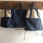 pet様専用ギャラリー♡レッスンバッグ♡上履き入れ♡ナップサック♡ヴィンテージ 帆布ネイビーブルー