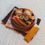 ハリネズミ親子の仲良し弁当🍱♥