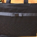 格子模様　お受験バッグ　レッスンバッグ　手提げかばん　