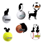 ボールステッカー 動物シリーズ　文字入れ無料