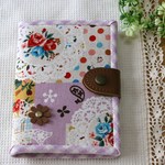 ミニ財布☆花とドイリー
