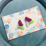 mini Garden△三角 ピアス/イヤリング 手刺繍