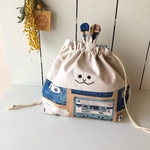  うさぎさん きんちゃく  お弁当サイズ