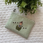 刺繍ティッシュポーチ  コーヒータイム