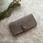 『受注製作』レザー iPhone手帳型ケース/ flap belt/piombo