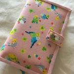 【オーダー品】tentekomai 様（A6サイズ対応）インコとクローバー（ピンク）　他２点おまとめ