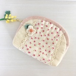 ゆめかわいい♡ほのぼの花柄ポーチ☆化粧ポーチ、サニタリー用品入れにおすすめ♪