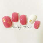再販6♡ふんわり♡いちごシャーベットネイル♡