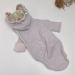 イタグレ服S はるいろ切り替え フーディー  犬服