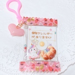 卵🥚＆小麦🍞アレルギー表示のキャンディバッグキーホルダー★お座りユニコーン🐎