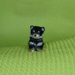 柴犬 黒 パピー 羊毛フェルト