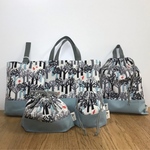 〓NEW〓 森とコトリ × オールドブルー □ 入園入学5点セット □ お名前タグ付 □ 北欧 【翌日発送可】