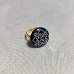 vintage button ring (0013) ヴィンテージボタンリング  レトロリング  アンティーク  