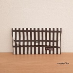 マスクケース ( フタつきタイプ )　　 * 格子柄　col. Charcoal black