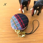 マカロンポーチ／マカロンケース／コインケース／アフリカ布　X